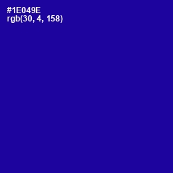 #1E049E - Ultramarine Color Image