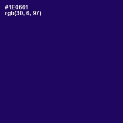 #1E0661 - Arapawa Color Image