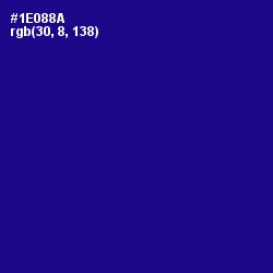 #1E088A - Ultramarine Color Image