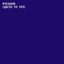 #1E0A69 - Arapawa Color Image