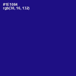 #1E1084 - Ultramarine Color Image