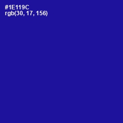 #1E119C - Ultramarine Color Image