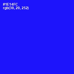 #1E14FC - Blue Color Image