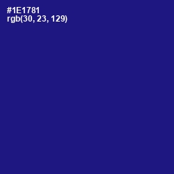 #1E1781 - Ultramarine Color Image
