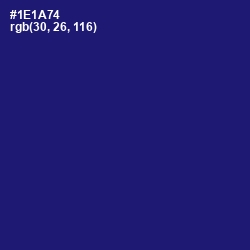 #1E1A74 - Deep Koamaru Color Image