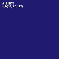 #1E1B70 - Deep Koamaru Color Image