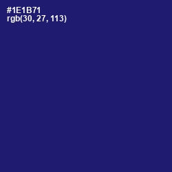#1E1B71 - Deep Koamaru Color Image