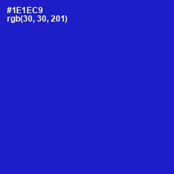 #1E1EC9 - Dark Blue Color Image