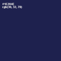 #1E204E - Blue Zodiac Color Image