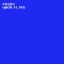 #1E29F2 - Blue Color Image