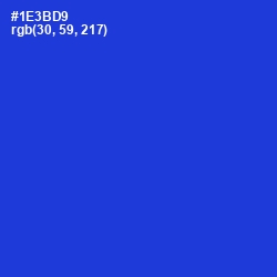 #1E3BD9 - Dark Blue Color Image