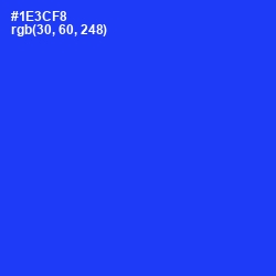 #1E3CF8 - Blue Color Image