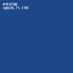 #1E478B - Congress Blue Color Image