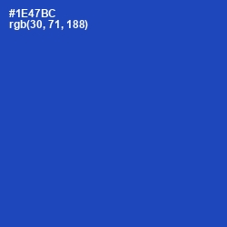 #1E47BC - Tory Blue Color Image