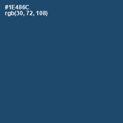 #1E486C - Chathams Blue Color Image