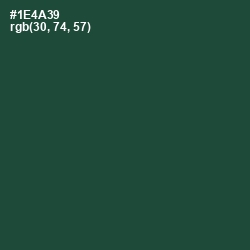 #1E4A39 - Te Papa Green Color Image