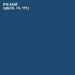 #1E4A6F - Chathams Blue Color Image