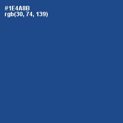 #1E4A8B - Congress Blue Color Image