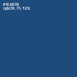 #1E4B7B - Chathams Blue Color Image