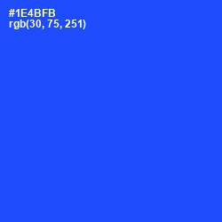 #1E4BFB - Blue Ribbon Color Image