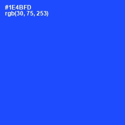 #1E4BFD - Blue Ribbon Color Image