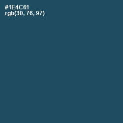 #1E4C61 - Chathams Blue Color Image