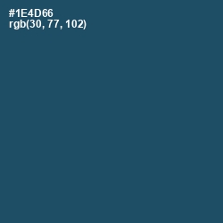 #1E4D66 - Chathams Blue Color Image