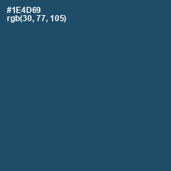 #1E4D69 - Chathams Blue Color Image