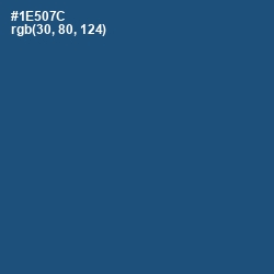#1E507C - Chathams Blue Color Image