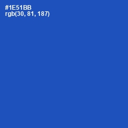 #1E51BB - Tory Blue Color Image