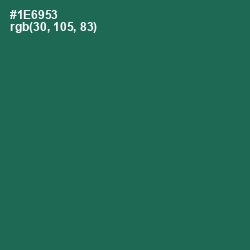 #1E6953 - Green Pea Color Image