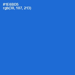 #1E6BD5 - Science Blue Color Image