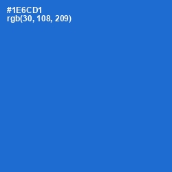 #1E6CD1 - Science Blue Color Image