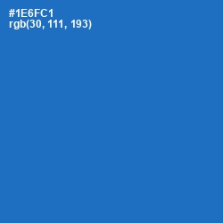 #1E6FC1 - Science Blue Color Image