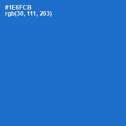 #1E6FCB - Science Blue Color Image