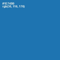 #1E74B0 - Denim Color Image