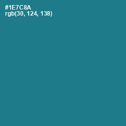 #1E7C8A - Blue Lagoon Color Image