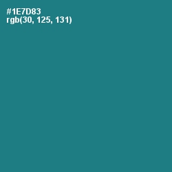 #1E7D83 - Blue Lagoon Color Image