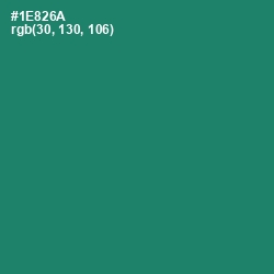 #1E826A - Elf Green Color Image