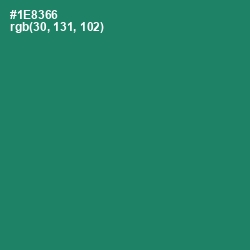 #1E8366 - Elf Green Color Image