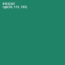 #1E8367 - Elf Green Color Image