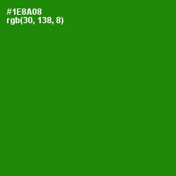 #1E8A08 - Forest Green Color Image