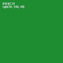 #1E8C31 - Forest Green Color Image