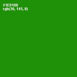 #1E9108 - Forest Green Color Image
