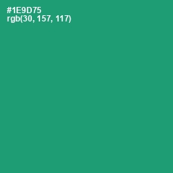 #1E9D75 - Elf Green Color Image