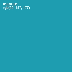 #1E9DB1 - Eastern Blue Color Image