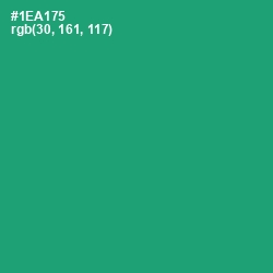 #1EA175 - Green Haze Color Image