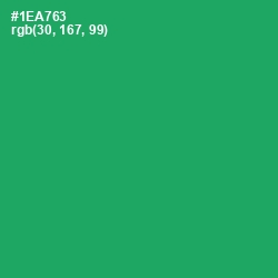 #1EA763 - Green Haze Color Image