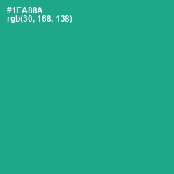 #1EA88A - Mountain Meadow Color Image