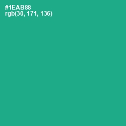 #1EAB88 - Mountain Meadow Color Image